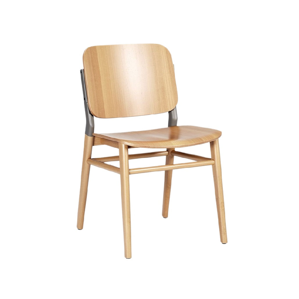 Modern Wooden Dining Chair with Minimalist Design