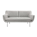 "Modern Gray Upholstered Sofa with Sleek Design"